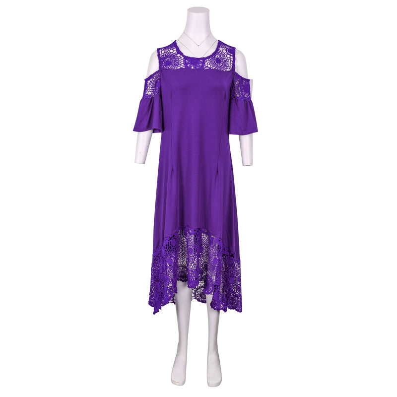 Butterfly Sleeve Mid-calf Dress Dresses